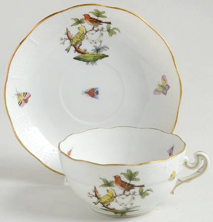 Rothschild Bird (RO) Breakfast Cup & Saucer Set