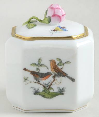 Rothschild Bird (RO) Mini Sugar Bowl & Lid