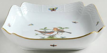 Rothschild Bird (RO) 10" Large Square Fruit Bowl