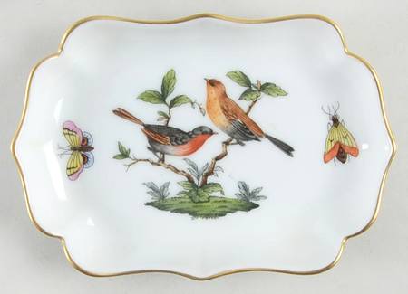 Rothschild Bird (RO) 4" Rectangular Ashtray