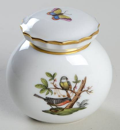 Rothschild Bird (RO) Oval Ink Well & Lid