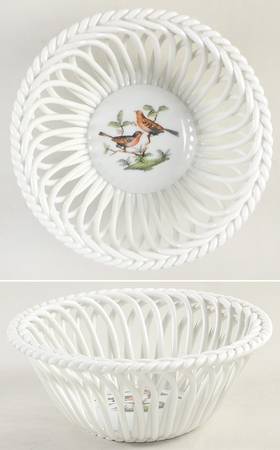 Rothschild Bird (RO) 5" Round Open Weave Basket