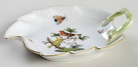 Rothschild Bird (RO) 5" Leaf Dish