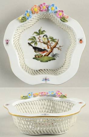Rothschild Bird (RO) 5" Open Weave Basket
