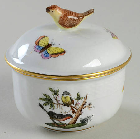 Rothschild Bird (RO) Mini Sugar Bowl & Lid