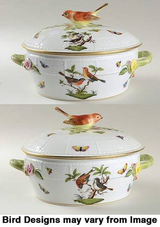 Rothschild Bird (RO) Small Round Covered Vegetable