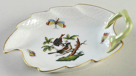 Rothschild Bird (RO) 5" Leaf Dish
