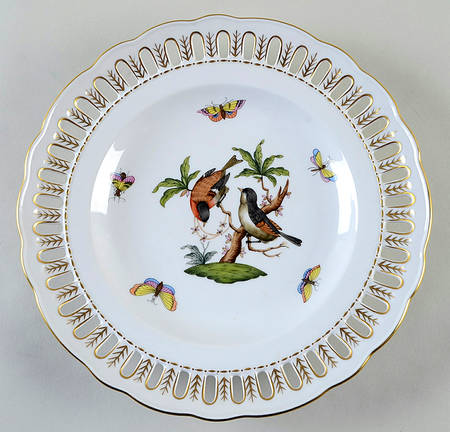 Rothschild Bird (RO) 9" Pierced Plate