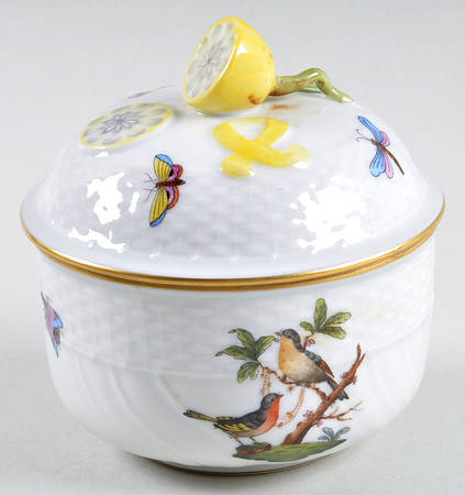 Rothschild Bird (RO) Sugar Bowl & Lid