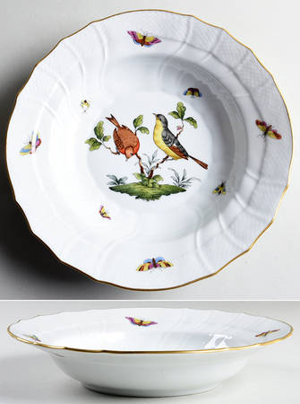 Rothschild Bird (RO) Large Rim Soup Bowl