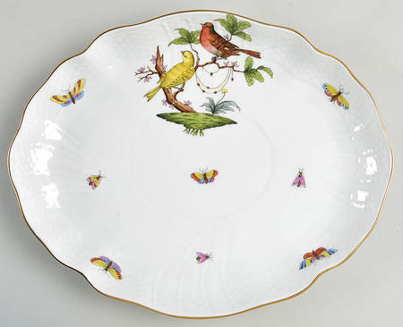 Rothschild Bird (RO) 10" Oval Dish