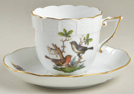 Rothschild Bird (RO) Chocolate Cup & Saucer Set