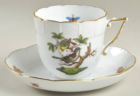 Rothschild Bird (RO) Chocolate Cup & Saucer Set