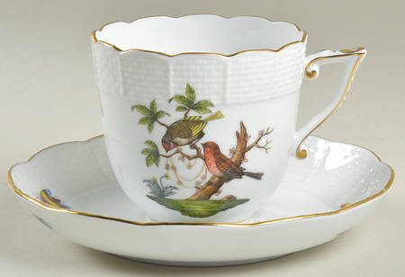 Rothschild Bird (RO) Chocolate Cup & Saucer Set