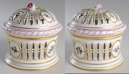 Rothschild Bird (RO) Biscuit Barrel & Lid