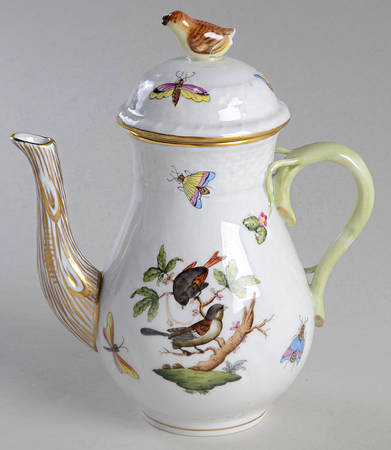 Rothschild Bird (RO) Individual Coffee Pot & Lid
