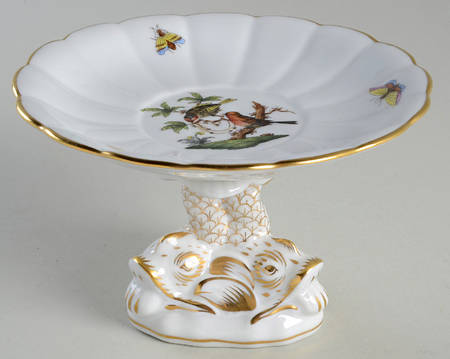 Rothschild Bird (RO) Round Compote (Height X Width)