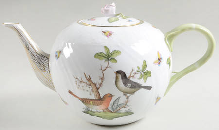 Rothschild Bird (RO) Large Tea Pot & Lid