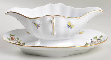 Rothschild Bird (RO) Gravy Boat w/Attached Underplate No Lid