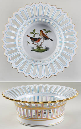Rothschild Bird (RO) 9" Round Open Weave Basket