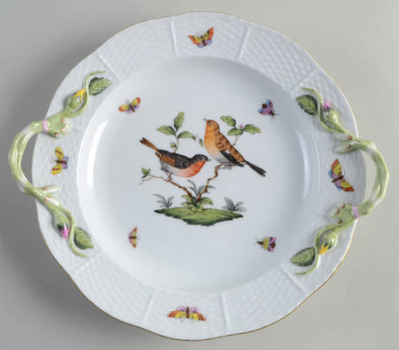 Rothschild Bird (RO) Handled Cake Plate