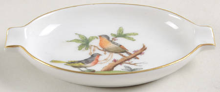 Rothschild Bird (RO) 3" Oval Ashtray with Lips