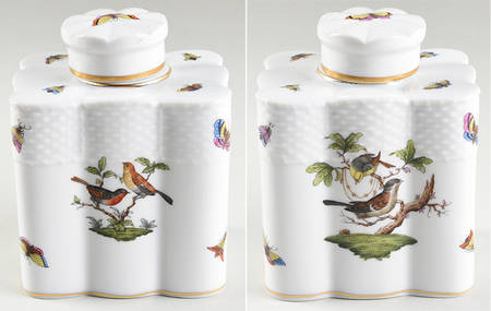 Rothschild Bird (RO) Tea Caddy & Lid