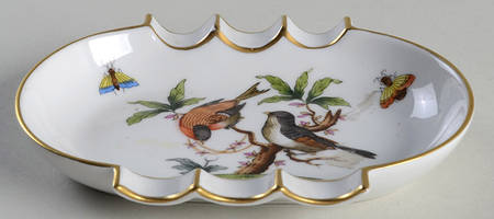 Rothschild Bird (RO) 5" Oval Ashtray with 6 Slot