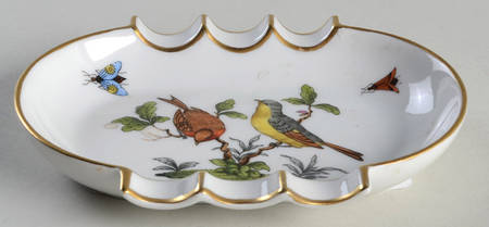 Rothschild Bird (RO) 5" Oval Ashtray with 6 Slot