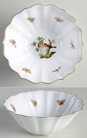 Rothschild Bird (RO) 6" Round Fluted Bowl