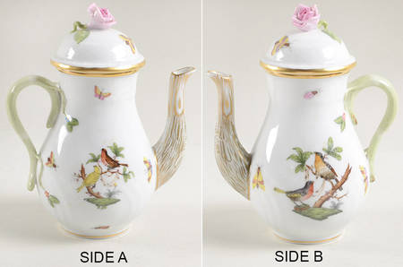Rothschild Bird (RO) Individual Coffee Pot & Lid