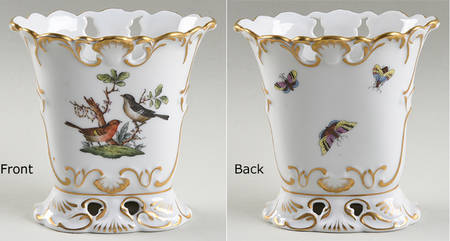 Rothschild Bird (RO) 4" Oval Vase
