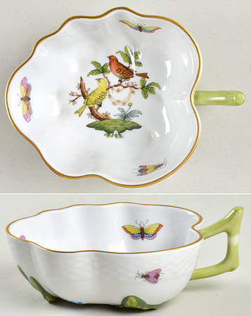 Rothschild Bird (RO) 5" Leaf Dish