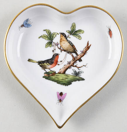 Rothschild Bird (RO) Heart Shaped Tray