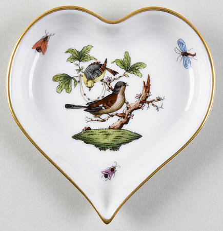 Rothschild Bird (RO) Heart Shaped Tray