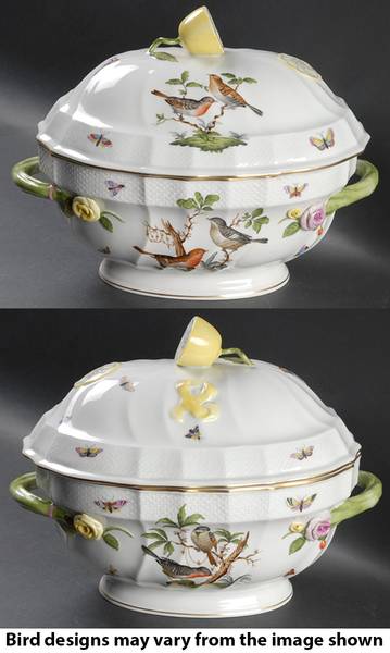 Rothschild Bird (RO) Directoire Tureen & Lid