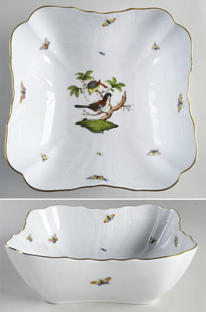 Rothschild Bird (RO) 10" Square Salad Serving Bowl