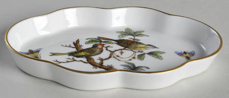 Rothschild Bird (RO) 5" Scalloped Tray