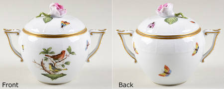 Rothschild Bird (RO) Sugar Bowl & Lid