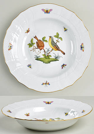 Rothschild Bird (RO) Large Rim Soup Bowl