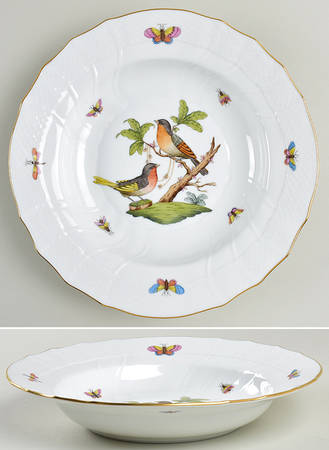 Rothschild Bird (RO) Large Rim Soup Bowl