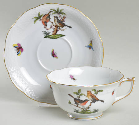 Rothschild Bird (RO) Breakfast Cup & Saucer Set
