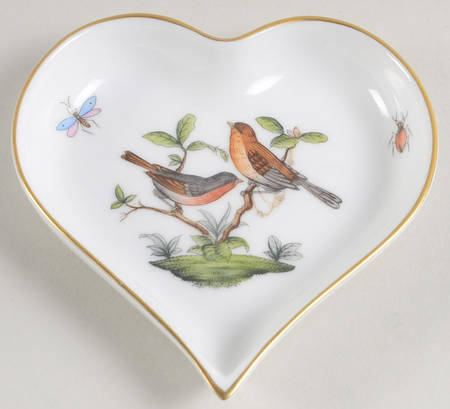 Rothschild Bird (RO) Hearts Shaped Tray