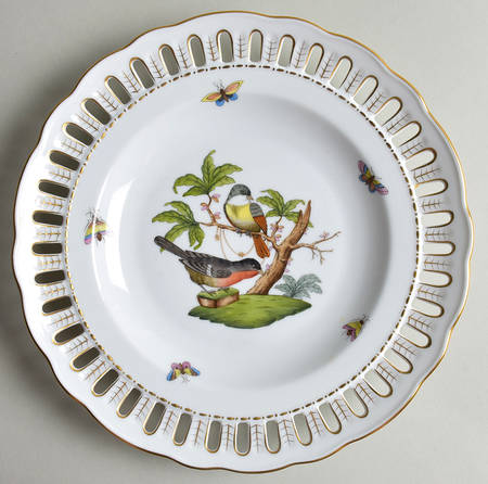 Rothschild Bird (RO) 9" Pierced Plate