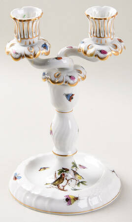 Rothschild Bird (RO) 9" Double Light Candlestick
