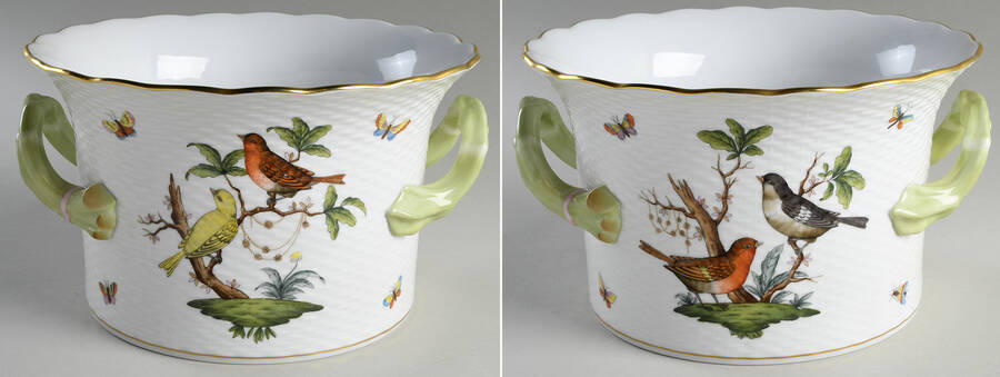 Rothschild Bird (RO) 6" Handled Cachepot