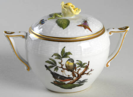 Rothschild Bird (RO) Sugar Bowl & Lid