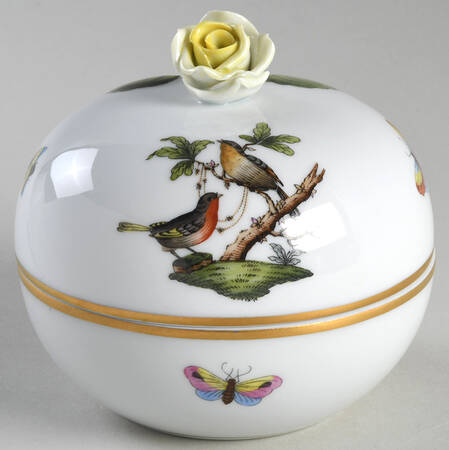 Rothschild Bird (RO) 4" Round Box & Lid