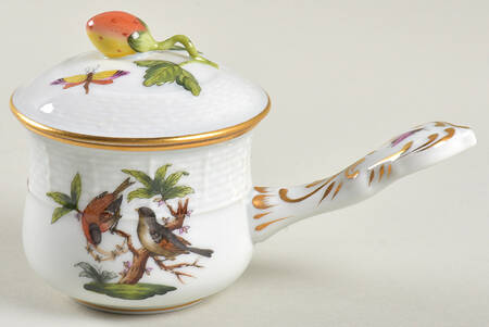 Rothschild Bird (RO) (2 Pc) Pot de Creme W/Stick Handle