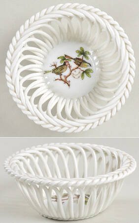 Rothschild Bird (RO) 3" Round Open Weave Basket
